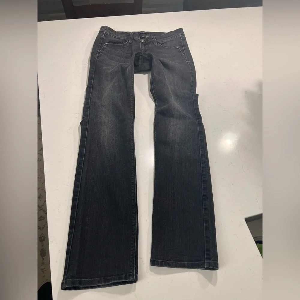 WHBM Noir Slim Leg Black Jeans size 6R